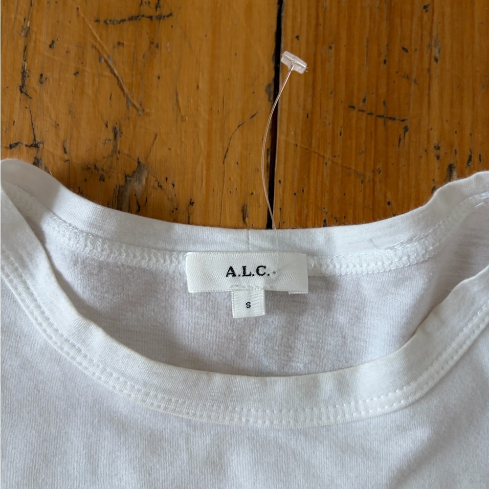 Women’s A.L.C. Cassandra White Puff Sleeve Tee Size Small - Picture 5 of 7